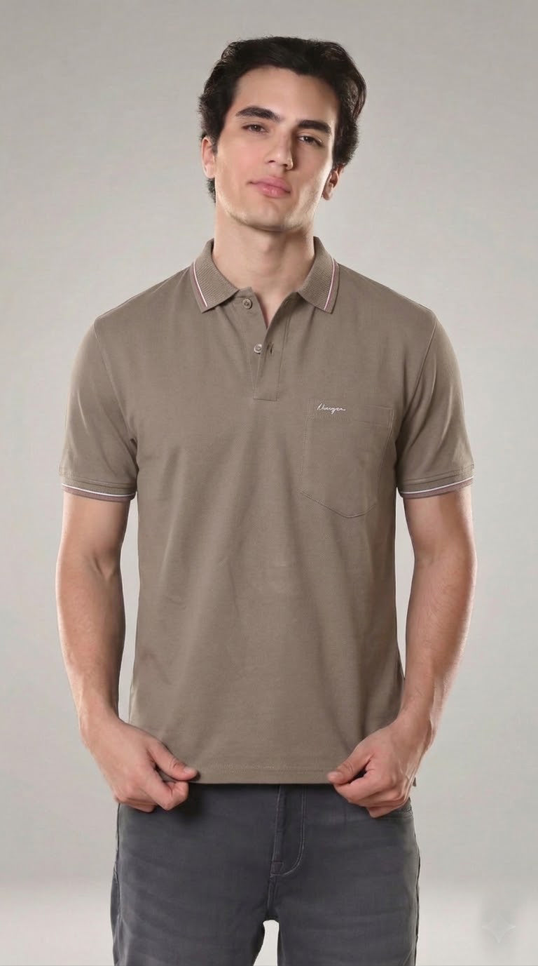 Classic Polo Shirt Tan