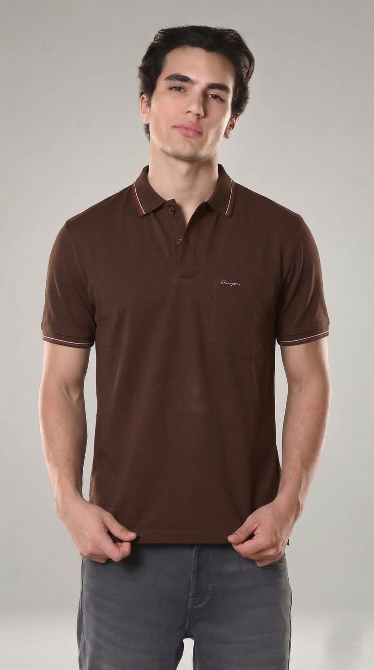 Classic Polo Shirt Brown