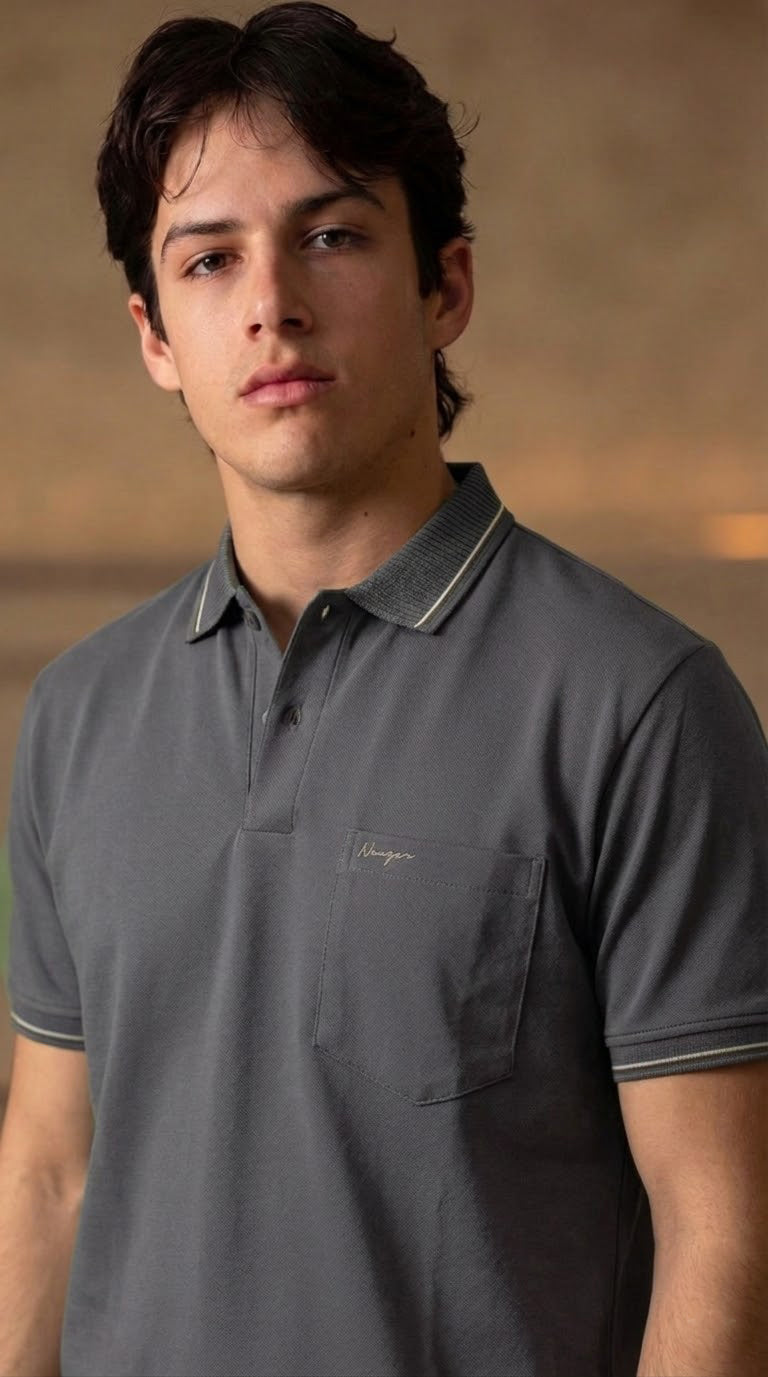 Classic Polo Shirt Gray