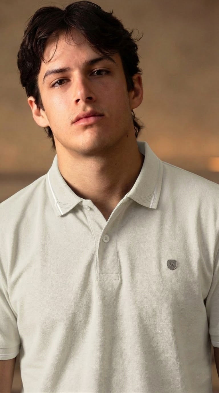 Signature Off White Polo