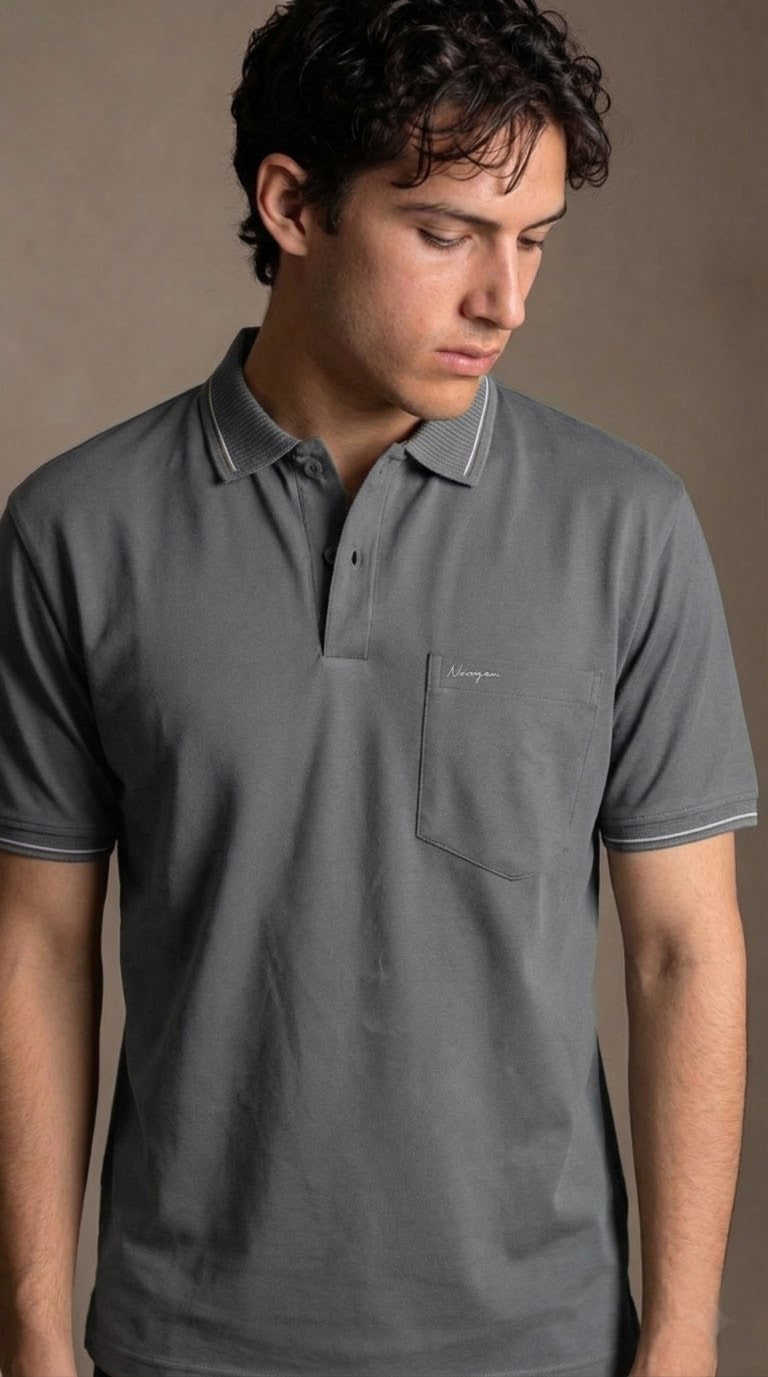 Classic Polo Shirt Gray