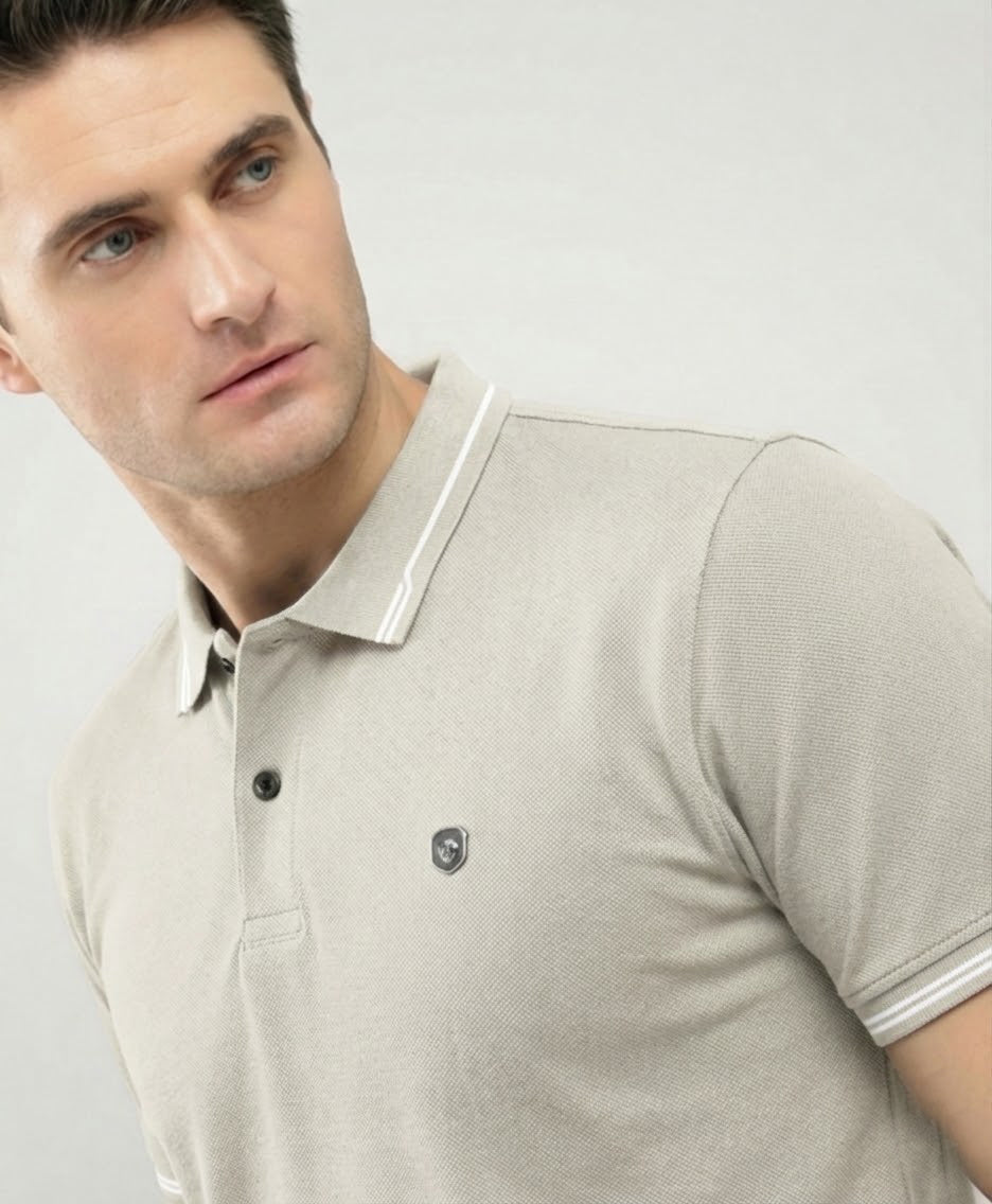 Signature Off White Polo